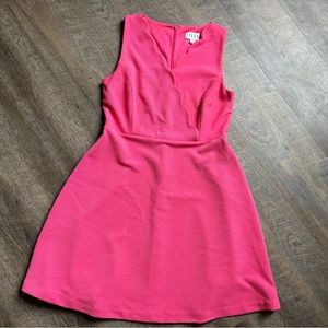Pink Elle Dress with Scallop Edging Size 6
